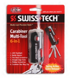 Ключодържател 6 в 1 Carabiner Multi Tool / Swiss Tech